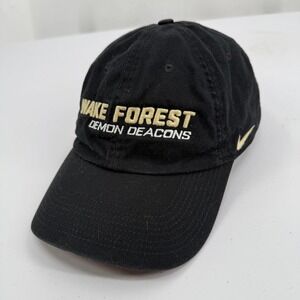 Nike Heritage86 Wake Forest Demon Deacons Hat Black Gold Dri-FIT Adjustable